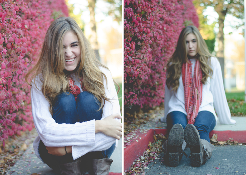 provo cozy autumn sweater photo shoot