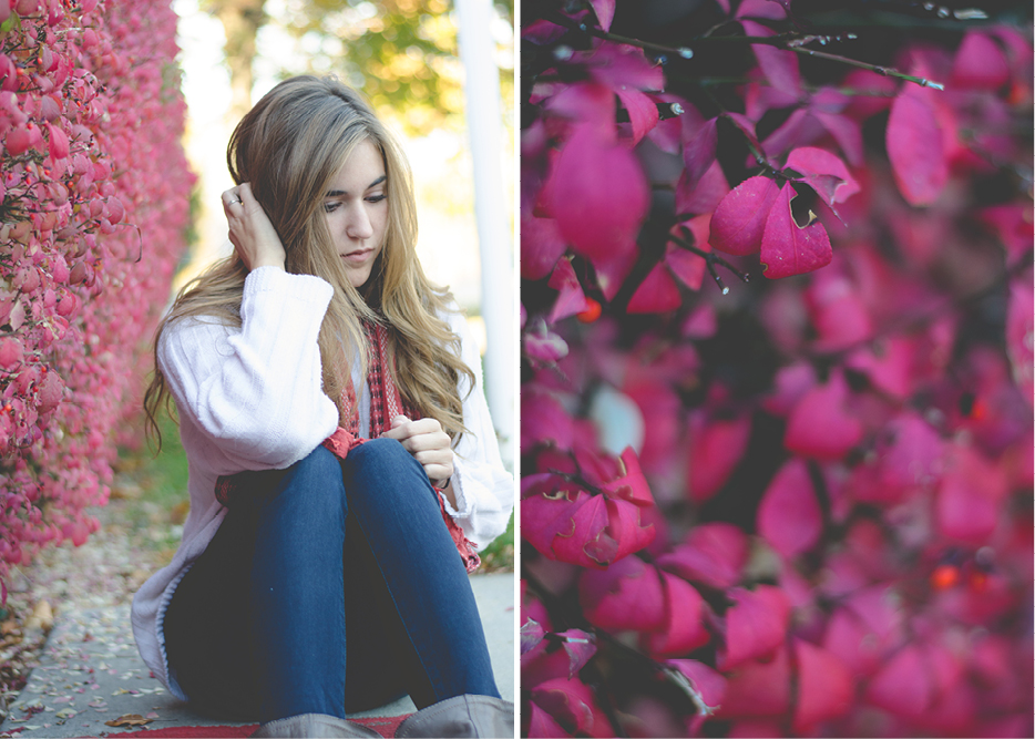 provo cozy autumn sweater photo shoot