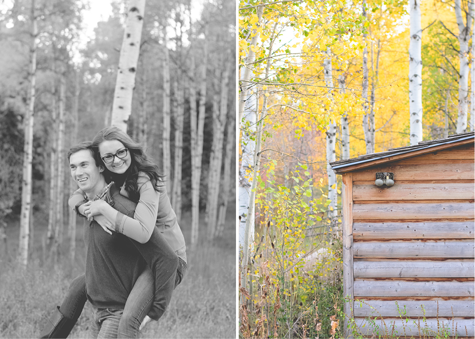 sundance utah engagement photo shoot