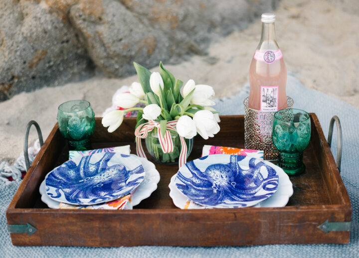 Malibu Beach Sunset Picnic // Chris + Kristin Jenna Bechtholt Photography