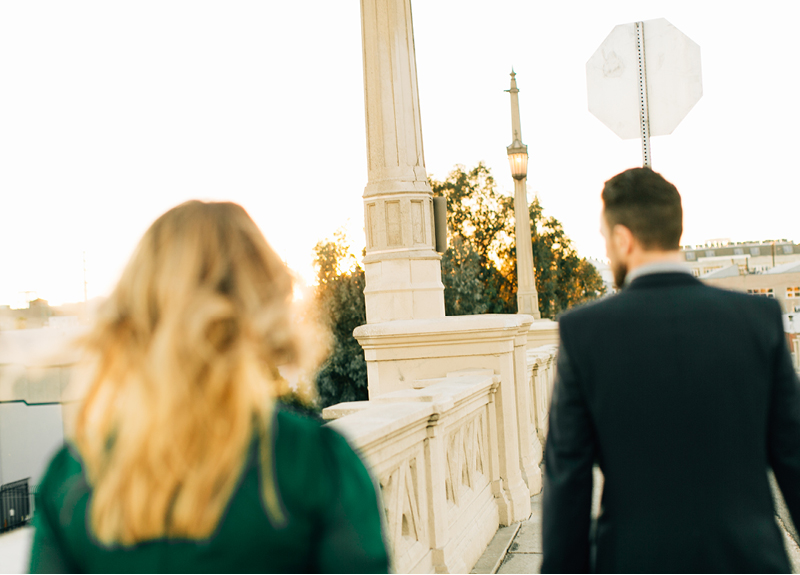 Downtown Los Angeles Bridge Engagements Photos12