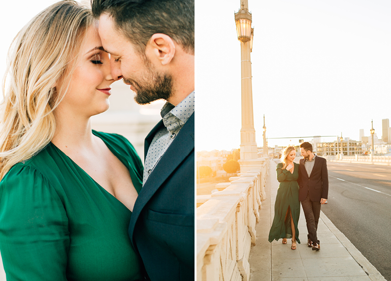 Downtown Los Angeles Bridge Engagements Photos14