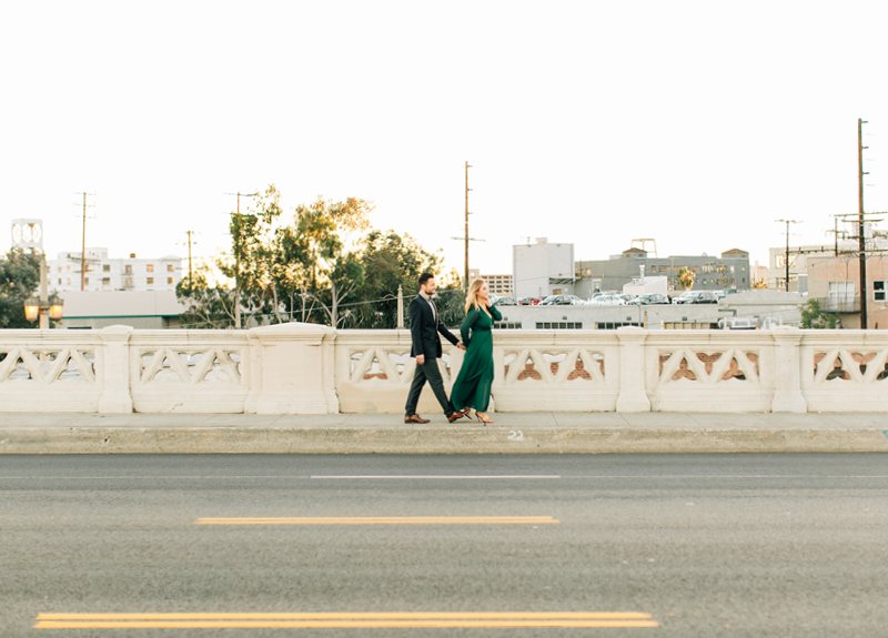 Downtown Los Angeles Bridge Engagements Photos15