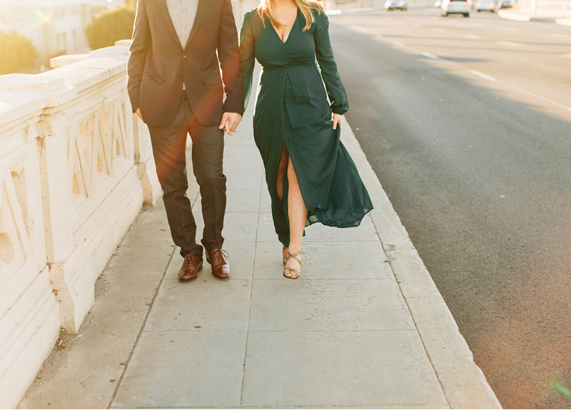 Downtown Los Angeles Bridge Engagements Photos9