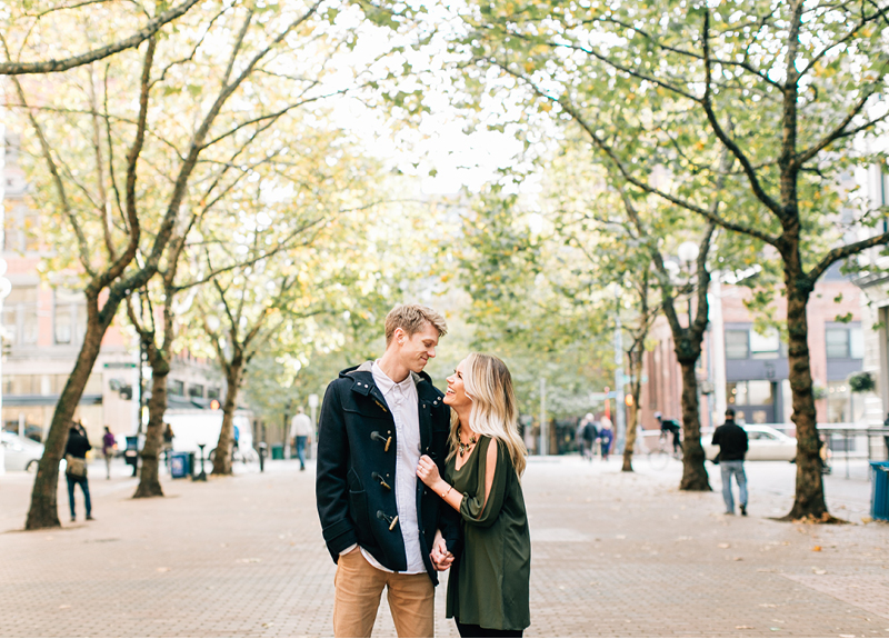 Pioneer Square Seattle Engagement Pictures8