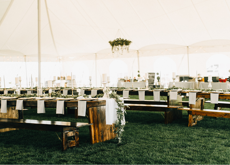 Tented Wedding Reception