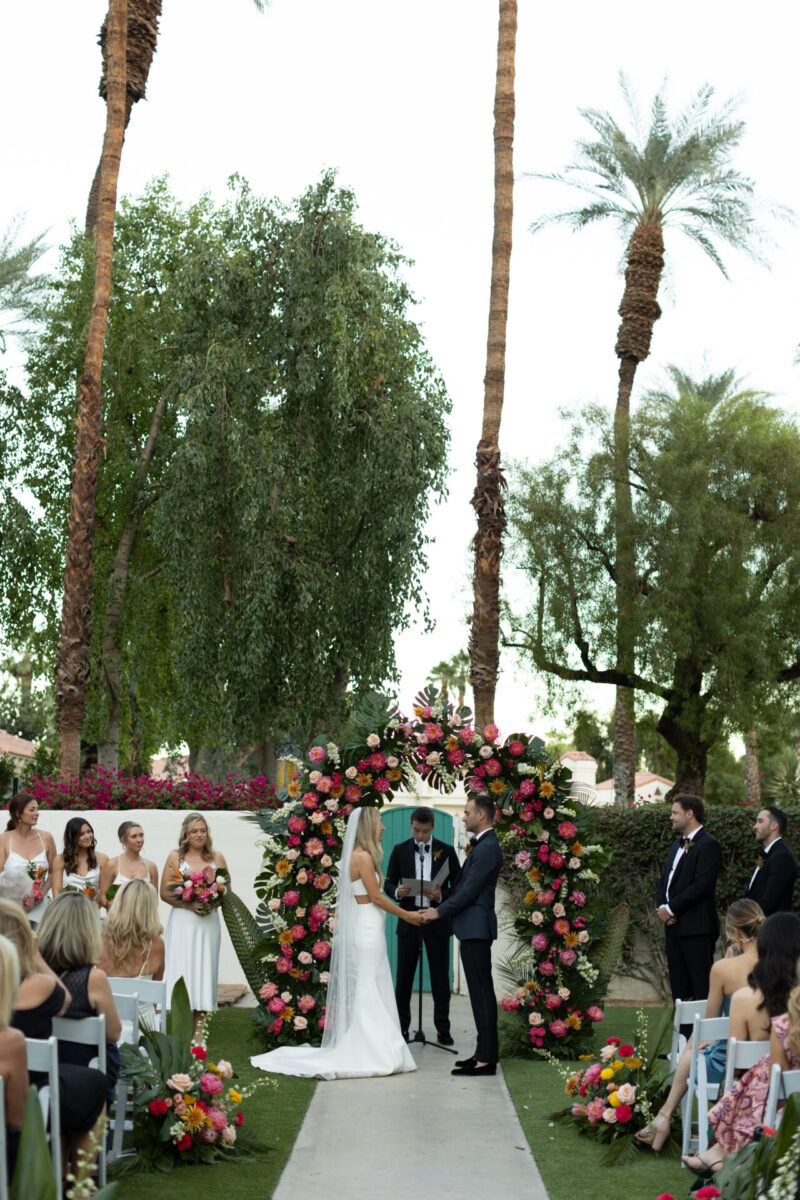 Wedding ceremony in palm springs